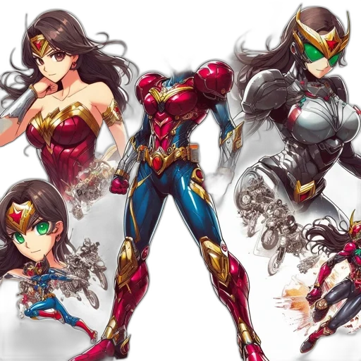 concept art, comic book art, anime, fantasy art transparent PNG cut-out