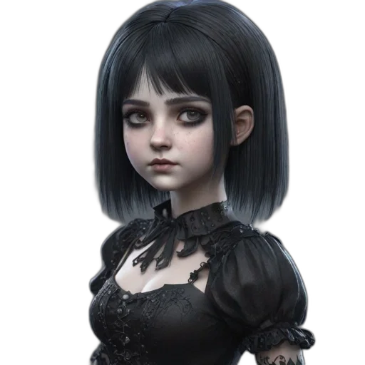 dress, face, fantasy art, concept art transparent PNG cut-out