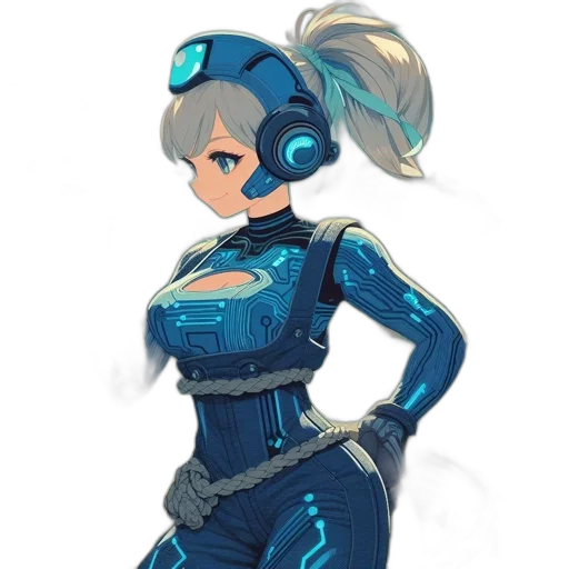 robot, dress, jacket, weapon transparent PNG cut-out