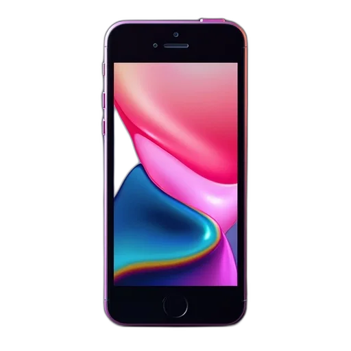 3d render, iphone, lcd, display transparent PNG cut-out
