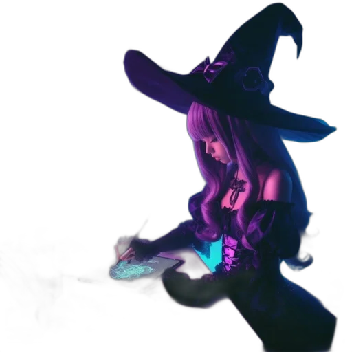 hat, staff, dress, mask transparent PNG cut-out
