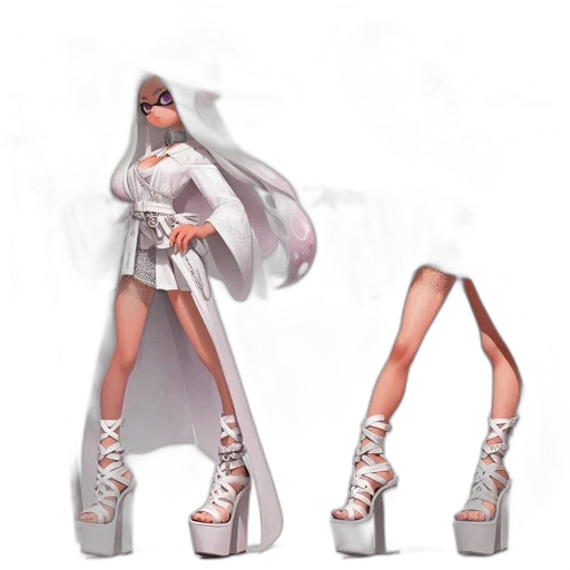 shoes, weapon, concept art, 3d render transparent PNG cut-out