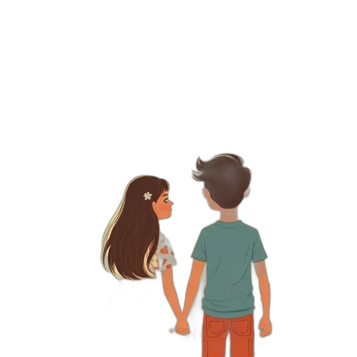 hair, dress, robot, pixel art transparent PNG cut-out