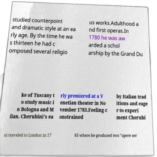 poster, text, about, cherubini transparent PNG cut-out