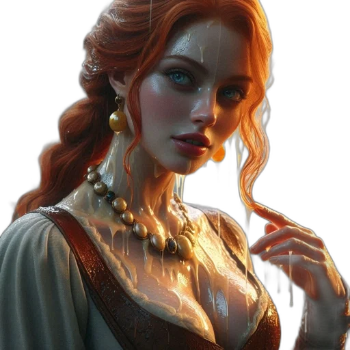 dress, jewelry, face, crown transparent PNG cut-out