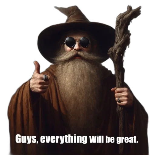 staff, old, man, looking transparent PNG cut-out