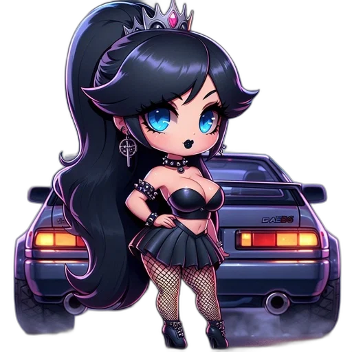 car, pixel art, fantasy art, cyberpunk transparent PNG cut-out