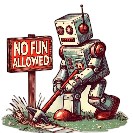 robot, antique, disassembles, fun transparent PNG cut-out