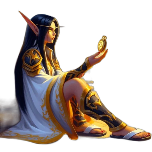 jewelry, staff, sword, dress transparent PNG cut-out