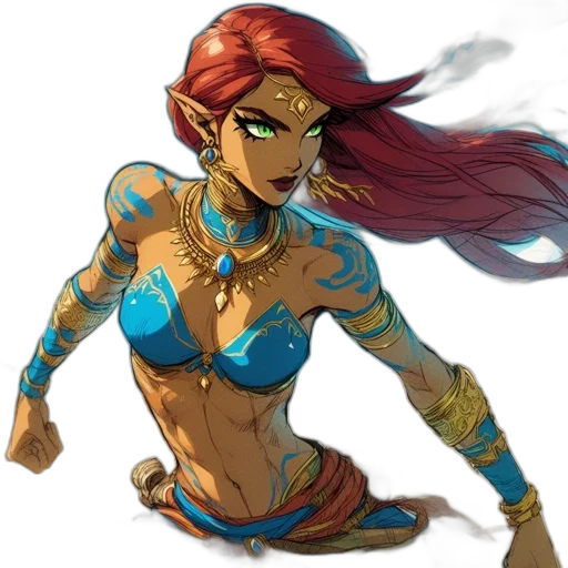 fantasy art, concept art, comic book art, pixel art transparent PNG cut-out