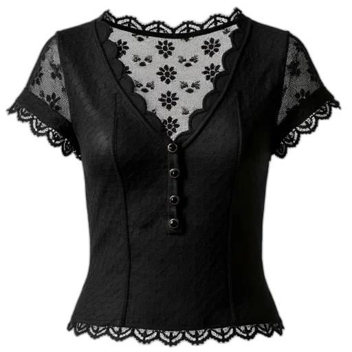dress, jewelry, 3d render, black transparent PNG cut-out