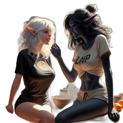 concept art, fantasy art, comic book art, anime transparent PNG cut-out