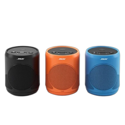 three, bose, speakers, displayed transparent PNG cut-out