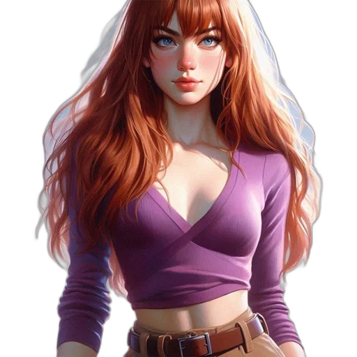 dress, jacket, face, fantasy art transparent PNG cut-out