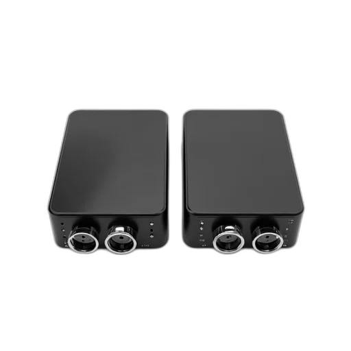 two, identical, black, electronic transparent PNG cut-out