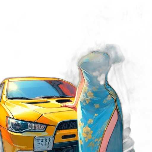 car, jacket, dress, mask transparent PNG cut-out