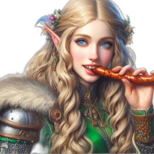 dragon, sword, food, staff transparent PNG cut-out
