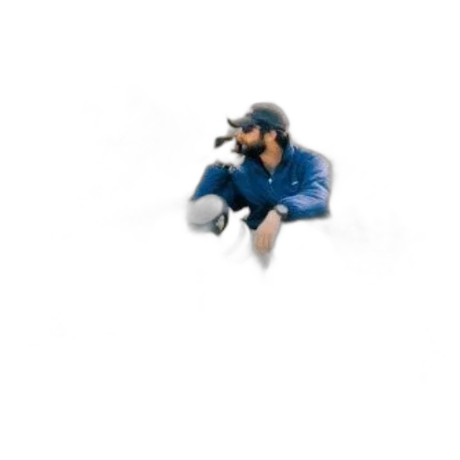 jacket, hat, pixel art, 3d render transparent PNG cut-out