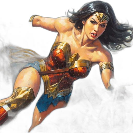 comic book art, fantasy art, concept art, photorealistic transparent PNG cut-out