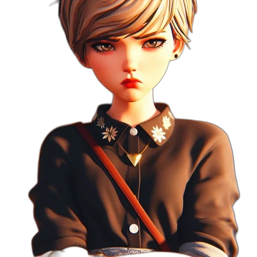 staff, face, jacket, jewelry transparent PNG cut-out