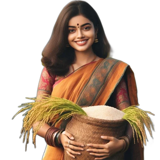hair, staff, food, jewelry transparent PNG cut-out