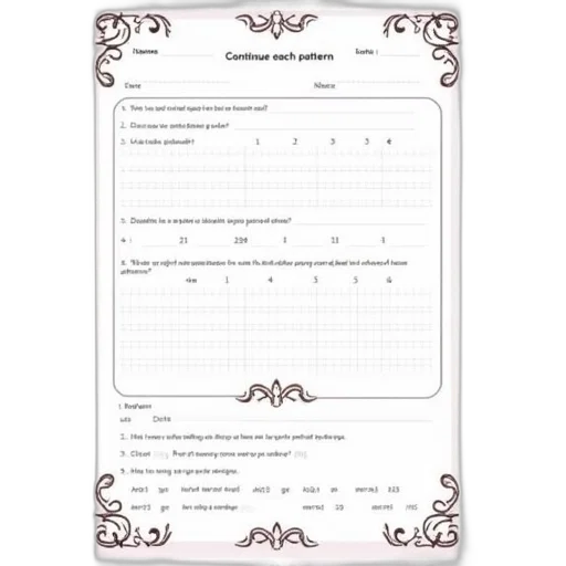 worksheet, decorative, border, title transparent PNG cut-out