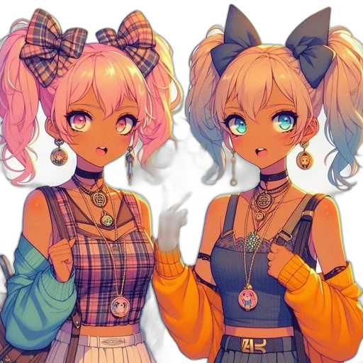 anime, pixel art, concept art, fantasy art transparent PNG cut-out