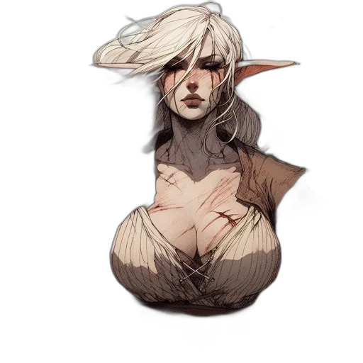 creature, face, dragon, hair transparent PNG cut-out