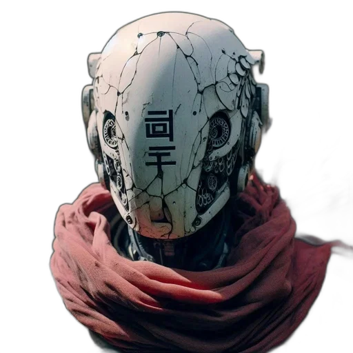 mask, robot, face, creature transparent PNG cut-out