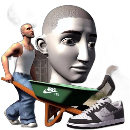 shoes, robot, mask, face transparent PNG cut-out