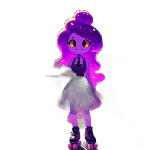 dress, staff, hair, weapon transparent PNG cut-out
