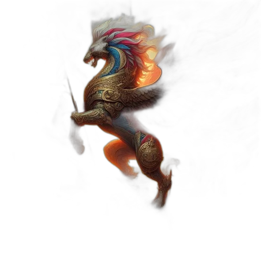 dragon, creature, staff, animal transparent PNG cut-out