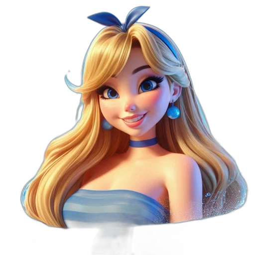 dress, face, crown, staff transparent PNG cut-out