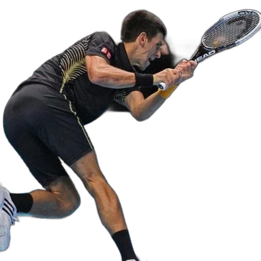 photorealistic, tennis, player, action transparent PNG cut-out