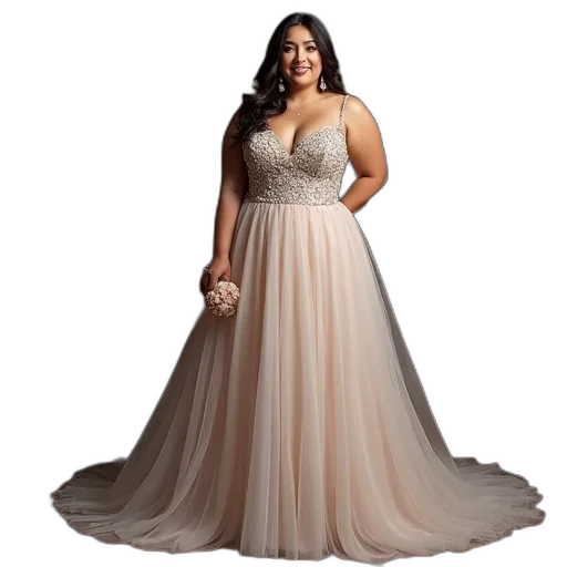 dress, plus, size, evening transparent PNG cut-out