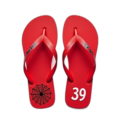shoes, 3d render, pair, red transparent PNG cut-out