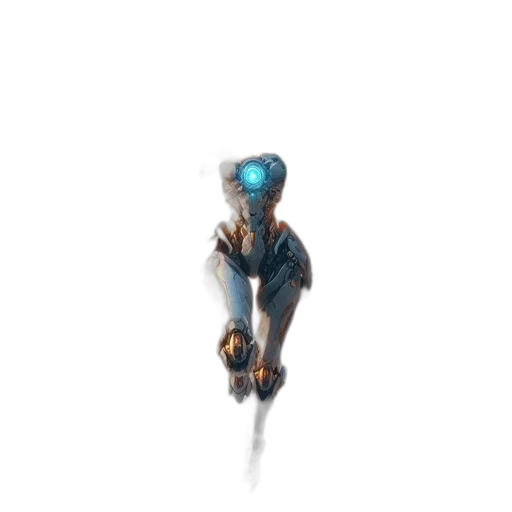 robot, weapon, staff, creature transparent PNG cut-out