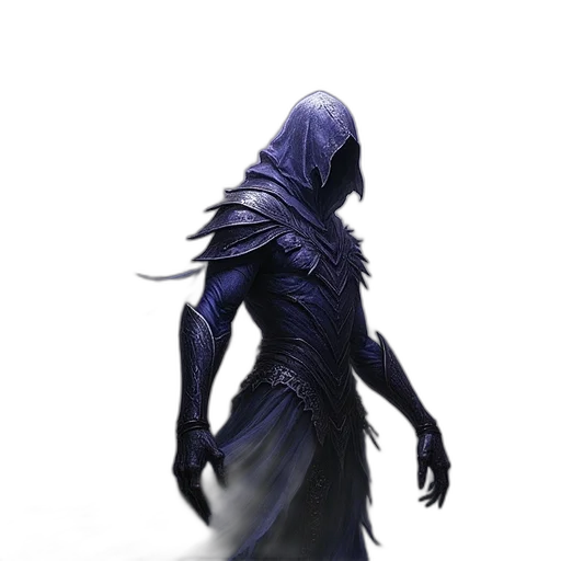 creature, mask, staff, dress transparent PNG cut-out