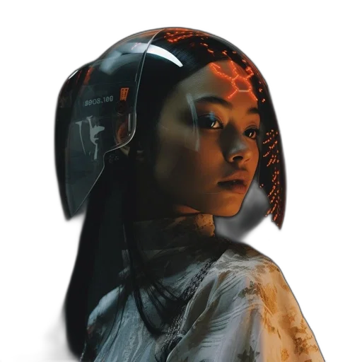 face, mask, crown, robot transparent PNG cut-out
