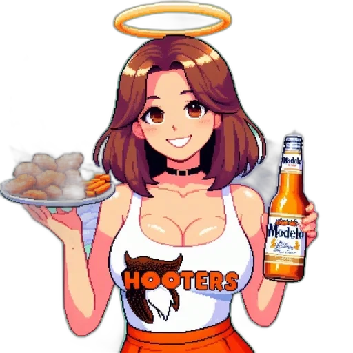 food, pixel art, anime, cartoon transparent PNG cut-out