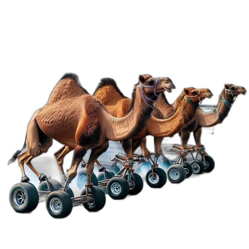 car, animal, concept art, 3d render transparent PNG cut-out