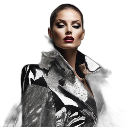 jacket, jewelry, photorealistic, concept art transparent PNG cut-out
