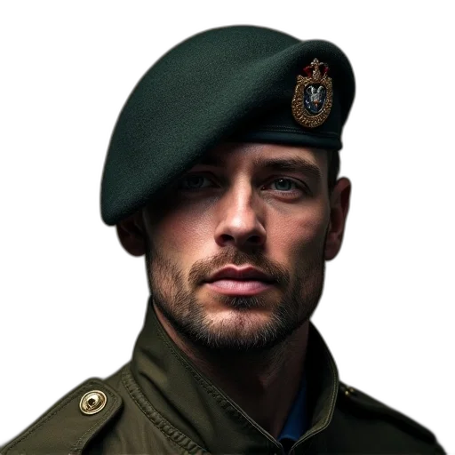 hat, jacket, staff, face transparent PNG cut-out