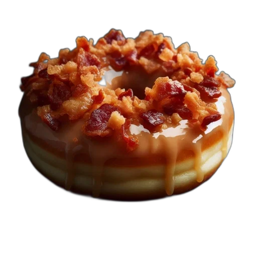 food, crown, glazed, doughnut transparent PNG cut-out
