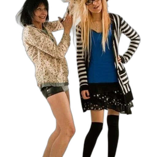 hair, dress, staff, shoes transparent PNG cut-out