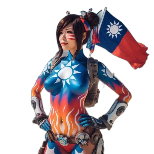 robot, weapon, staff, dress transparent PNG cut-out