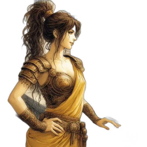 dress, dragon, jewelry, fantasy art transparent PNG cut-out
