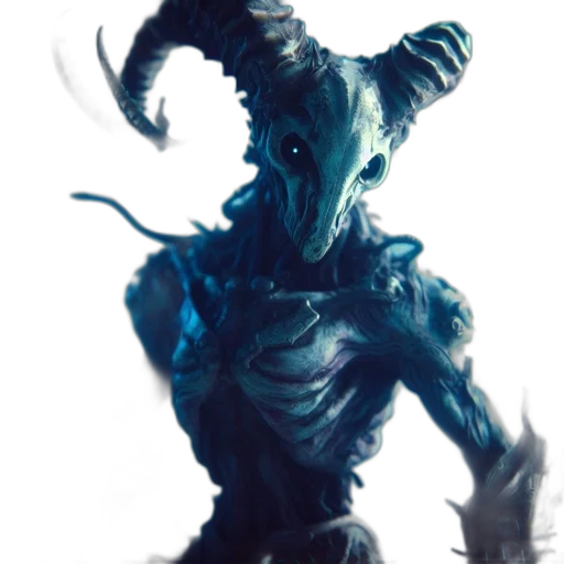creature, mask, staff, robot transparent PNG cut-out