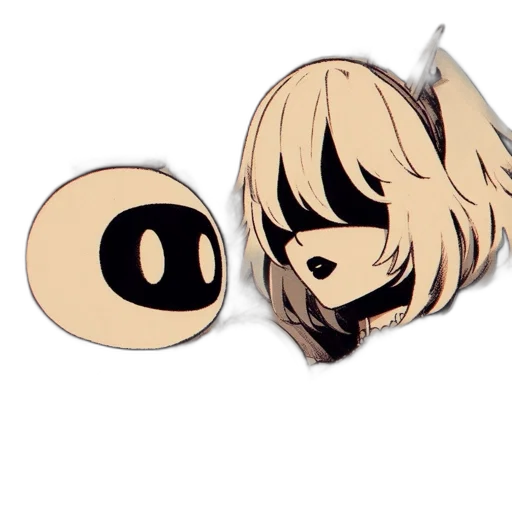 mask, anime, 3d render, concept art transparent PNG cut-out