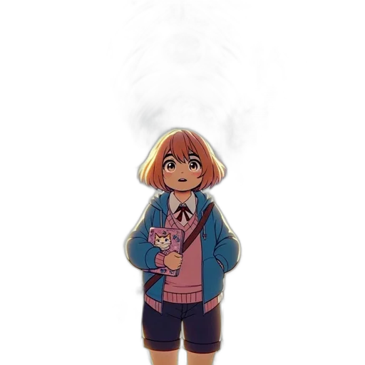 jacket, staff, creature, dress transparent PNG cut-out